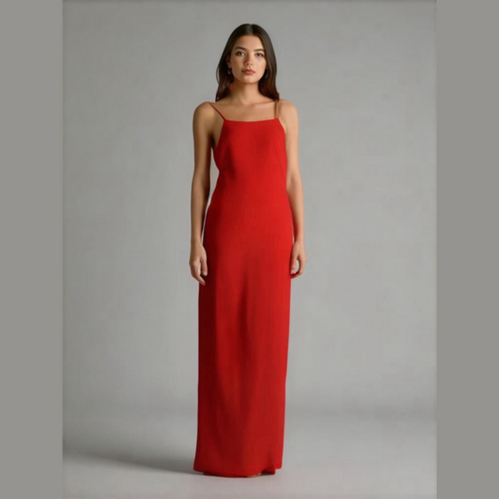 Miss Cristina USA Red Maxi Dress Size XL